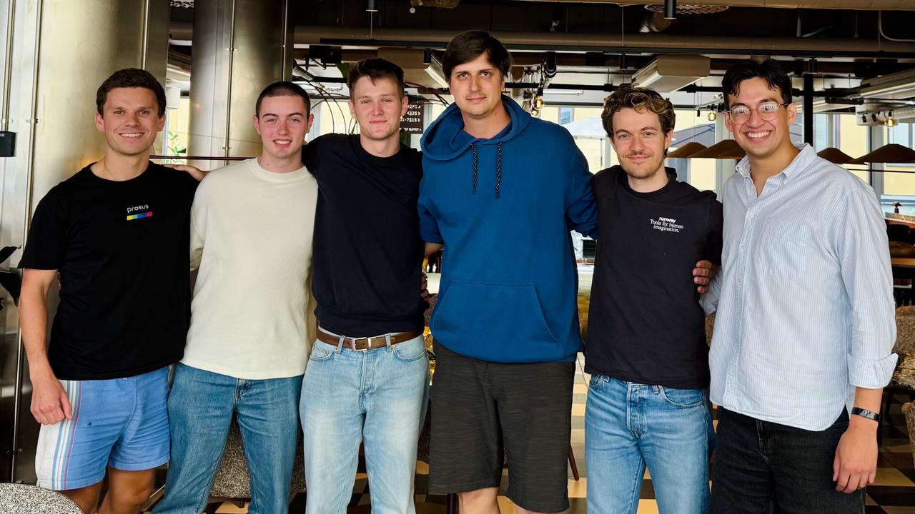 Henry Allen and The20hr.co team with Brian Walker who made the acquisition - celebrating Europe's fastest startup exit at Lovable hackathon in Sweden